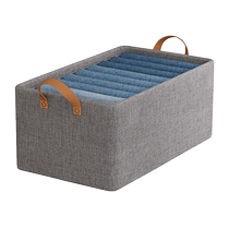 Vêtements de placard Boîte de rangement Home Stratified Theorizer Clothing Vêtements Pants Finition Box Folding Frame Storage Basket