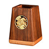 Solid wood multifunctional large capacity pen holder