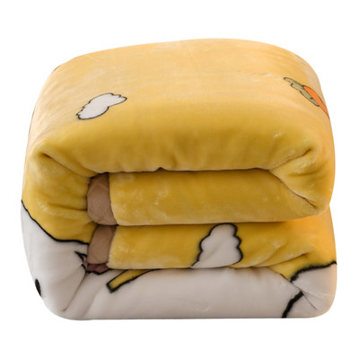 Raschel blanket quilt thickened blanket coral flannel winter fleece blanket bed single student dormitory blanket