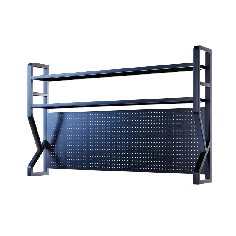 Steel gaming rack desktop bookshelf hole board desk simple storage rack multi-layer vertical layered shelf