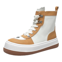 Hush Puppies minibus series ugly big-toe boots for women winter new short boots high-top casual shoes N3H06DD2