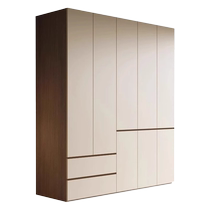 Natural art and independent wardrobe double door solid wood bedroom home 2024 hot style storage modern and simple