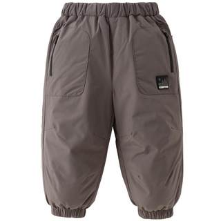 戴维贝拉男童抗菌羽绒裤儿童2025新款A类三防裤子大童束脚裤冬装