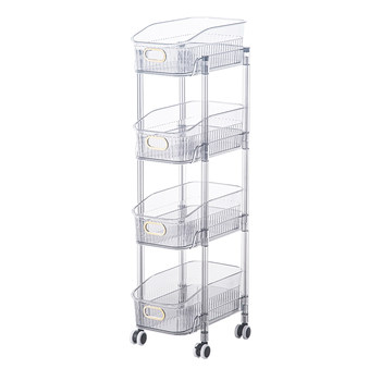 Trolley sandwich storage rack detachable storage box ຫ້ອງດໍາລົງຊີວິດອາຫານວ່າງ shelf ເຮືອນຄົວຫ້ອງນ້ໍາຕູ້ເກັບຮັກສາ