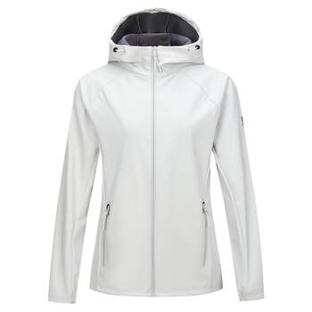 Outdoor windproof soft shell jacket with waist slimming jacket