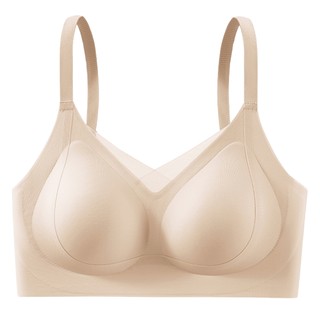 黛尔佳人无痕内衣女士2025款轻薄小胸聚拢防下垂收副乳运动文胸罩