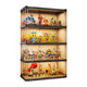 High transparency on all sides! Thickened and enlarged figure display cabinet
