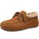 Belle Caramel Toast Birkenstock Lace-up Oxford Shoes Women's New Inner Height Kangaroo Sailing Shoes F2Z1