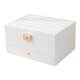 High-end jewelry box with leather large capacity and multi-layer