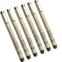 Needle hook line pen art special painting simple drawing comic pen tracing pen ink line primary school student soft head hand-painted pen drawing pen sketch black needle pen architectural design waterproof stroke pen