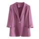 ຊຸດເສື້ອກັນແດດ blazer ແບບບາງໆຂອງຜູ້ຍິງເດີນທາງ