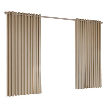 Partition curtains without drilling installation with telescopic rod