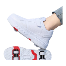 2023 new children Storm Walking Shoes Four Wheels of Wheeled Shoes Mesh Red With Wheels Shoes Girl Students Bursting Walking Shoes