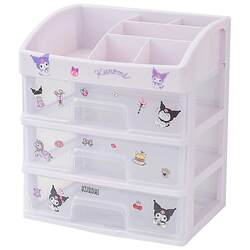 Transparent drawer desktop storage box dormitory Office Cosmetics Children's Stationery Storage Clear Box Set