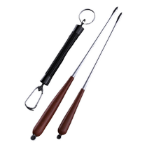 Sea fishing hook picker deep throat blind poke unhook multi-functional new extended grenade head fish picker large 304 stainless steel