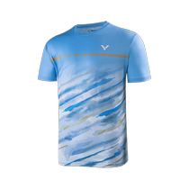 New victor victory badminton uniform summer mens and womens Victor sportswear short-sleeved quick-drying T-shirt breathable