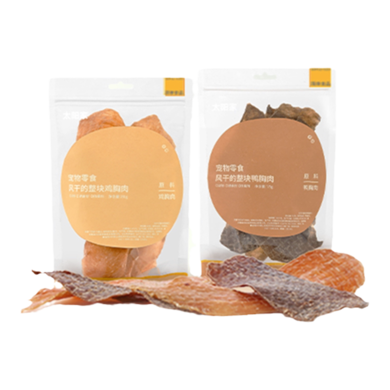 Taiyangjia Dog Dried Snacks Chicken and Duck Breast Dried Teeth Sticks for Teeth Cleaning Small Dogs Resistant to Nibble and Satiate Their Greedy Training Rewards