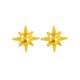 Chow Tai Sang gold earrings broken gold starlight earrings star earrings as a Mother's Day Valentine's Day gift
