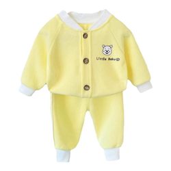 Children's clothing, infants and toddlers, autumn sportswear suits, boys and girls, spring and autumn cardigan jackets, two-piece sets, casual unisex clothes