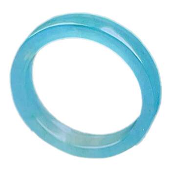 Ice and glutinous sky blue and green black chicken square ring flat mouth