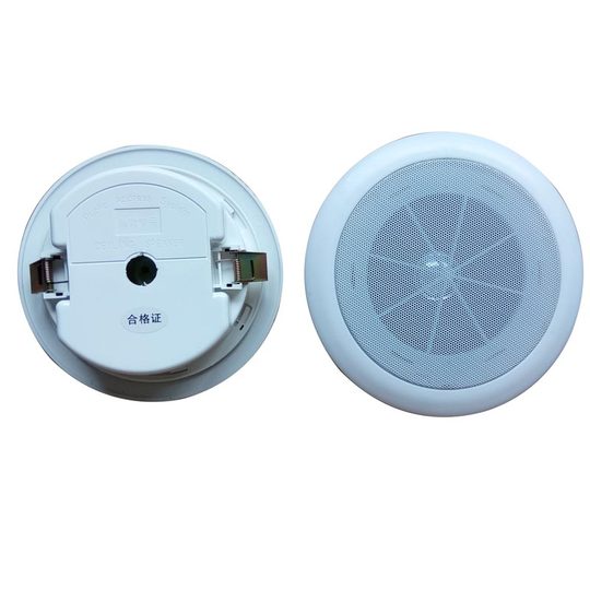 3W消防广播喇叭专用吸顶明装免开孔音响暗转嵌入式5W壁挂式带电容