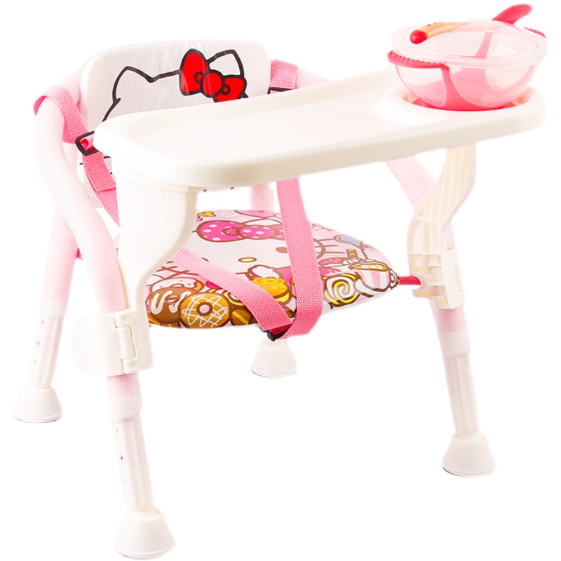 High and low baby backrest chair for toddlers to eat at home