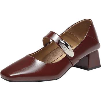 Best 2025 spring shopping mall new commuter mary jane shoes women's singles shoes b1135aq5