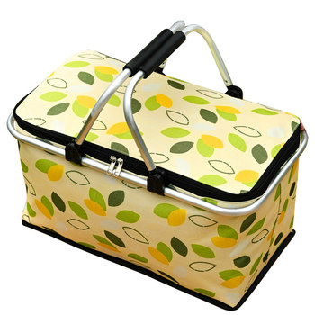 Extra thick aluminum mold outdoor insulated box camping picnic basket