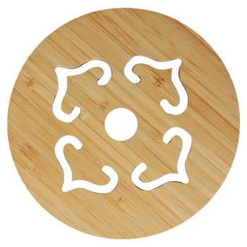 Qumo super thick bamboo heat insulation pad anti-scalding and high temperature resistance