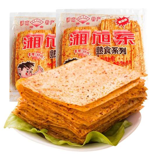 湖南特产 旭东麻辣片湘旭东香辣大辣片网红手撕辣条 儿时麻辣零食