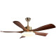 Pasha fan lamp medieval style bedroom eye protection ceiling fan lamp home restaurant frequency conversion integrated straight leaf fan lamp