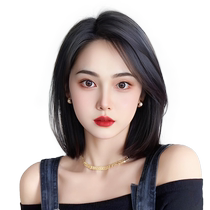 Wig piece with full real hair on the top of the head to cover white hair and increase the volume of fluffy hair replacement piece with double-hand needle seamless wig for women on the top of the head