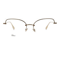 (Autonome) Monture de lunettes DIOR Dior demi-monture en métal pour femme Monture de lunettes de myopie optique STELLAIREO10