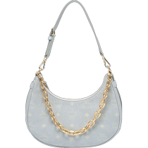 (Self-operated) MCM womens portable shoulder crossbody bag chain bag half-moon bag small MWHCATA11