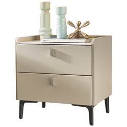 Mousse Bedside Table, Modern Minimalist Storage Cabinet for Bedroom, Simple Storage Bedside Table with a Light Luxury and High-End Feel