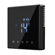 Fan coil controller central air conditioning smart touch LCD thermostat three-speed switch water machine control panel