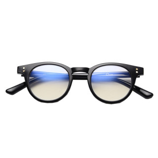 Retro black frame tortoise shell men's and women's anti-blue light myopia glasses