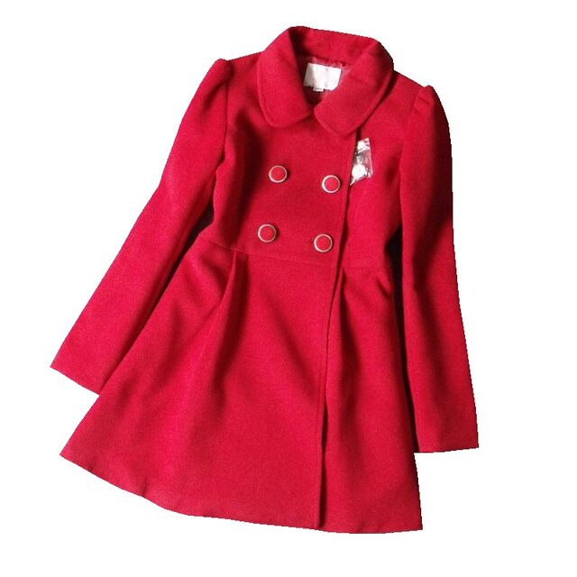 8525-Special offer woolen windbreaker coat, slim and long double-breasted elegant coat, bust 86-102