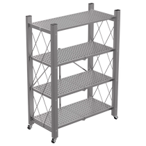 Best helper installation-free shelf home layered storage rack multi-functional snack floor-standing folding storage shelf