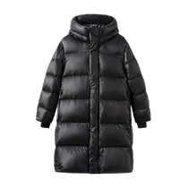 Balabala childrens clothing childrens 24-year new winter clothing boys and girls mid-length thickened goose down down jackets for older children