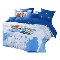 Mercury Home Textiles Cotton Antibacterial Four-piece Set Class A Antibacterial Kit Childrens Cartoon Sheets and Quilt Covers Bedding