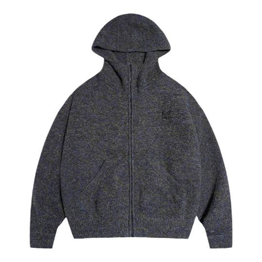 RAPPEYE mohair hooded cardigan sweater jacket