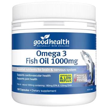 goodhealth deep sea fish soft oil capsules DHA omega omega3 cod liver oil ບໍ່ມີກິ່ນປາ 150 ແຄບຊູນ * 3 ຂວດ