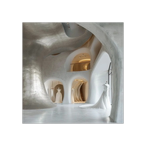 Mukai style modern style micro clay paint tiles changed to micro cement wall and floor integrated wedding dress shop environmentally friendly paint art paint