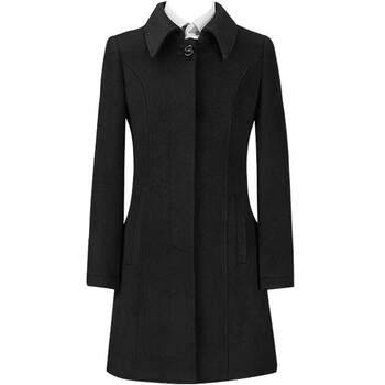 韩茗雅职业毛呢大衣男女2025冬季新款中长款外套物业银行4s店工装