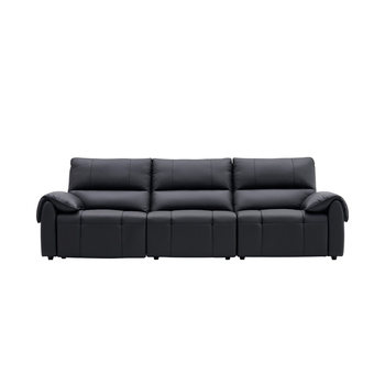 Left and right black piano keys elephant ear sofa