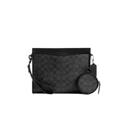 Coach/Coach Men's Classic Logo Hitch Multifunctional Crossbody Bag Shoulder Bag with a High-End Design