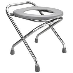 임산부와 노인을위한 접이식 변기 의자 가정용 이동식 변기 의자 스테인레스 스틸 변기 의자
