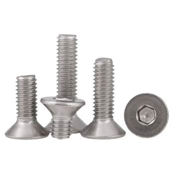 304 stainless steel m3.5m7 countersunk hexagon screw