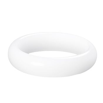 Xinjiang hotan gold silk jade women's pure white jade bracelet
